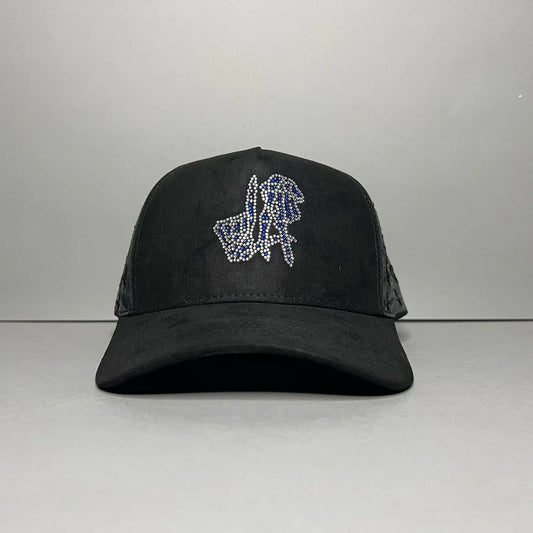 DANDY HATS LA BLUE CRYSTAL MONOGRAM