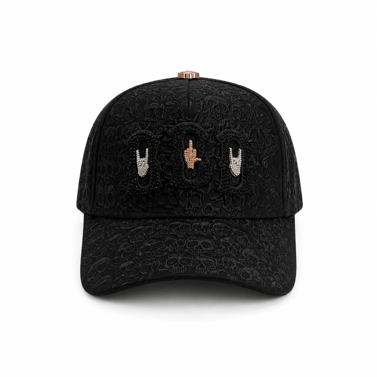 BARBAS HATS GOOD & EVIL “BBB HAND SKULL”