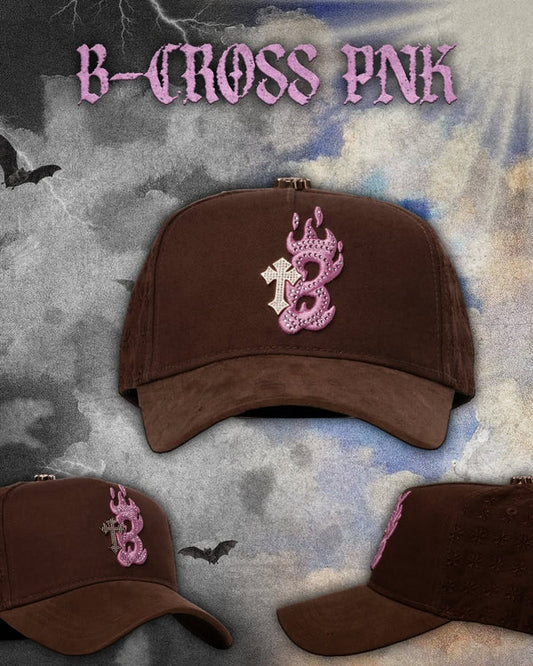 BARBAS HATS GOOD & EVIL “B-CROSS PNK”