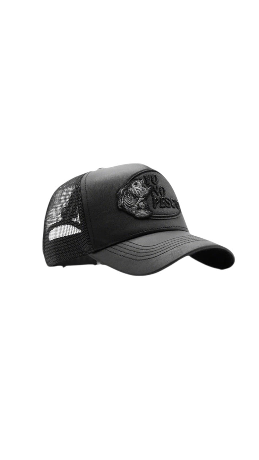 DANDY HATS "YO NO PESCO BLACK LEATHER"